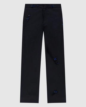 A Cold Wall Black pants with logo print ACWMB315