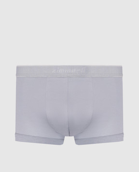 Zimmerli Gray boxer briefs with a logo pattern 2861445