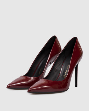 Babe Pay Pls Burgundy patent leather shoes 201119LA