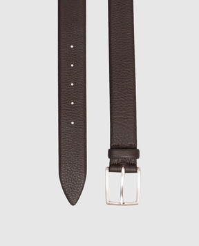 MooRER Linton brown leather belt LINTONPM1