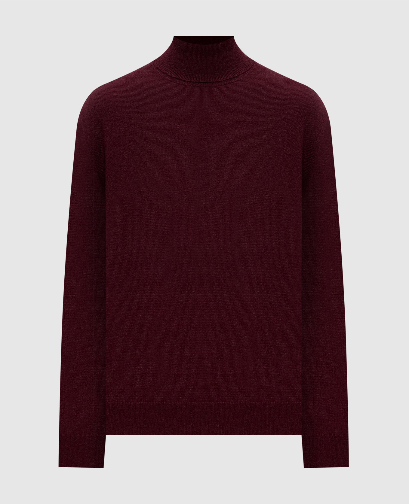 Burgundy cashmere turtleneck Brunello Cucinelli
