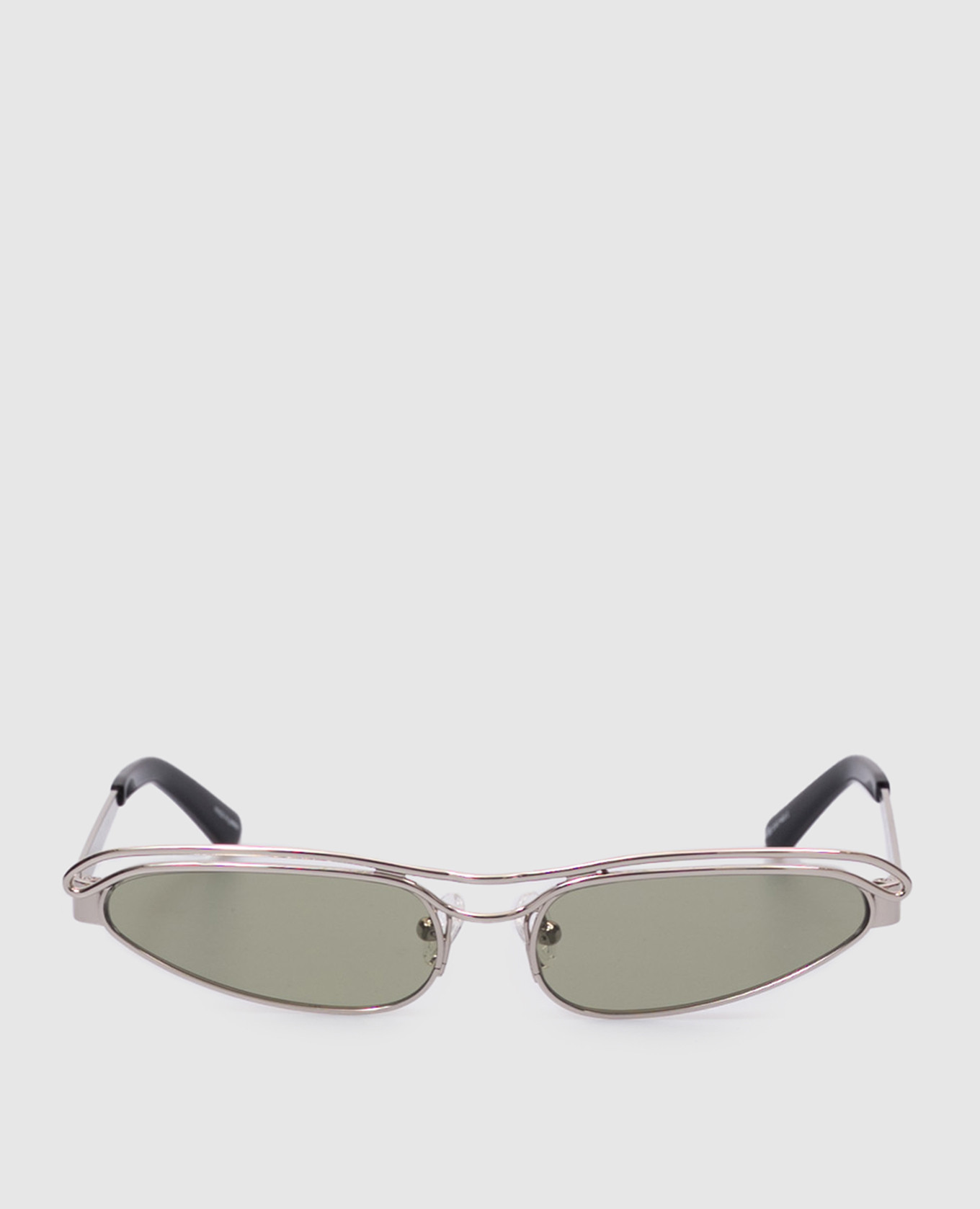 

Norma Cat Eye Silver Sunglasses The Attico by Linda Farrow