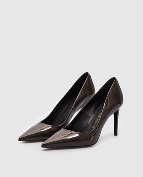 Babe Pay Pls Brown patent leather shoes 20180136079
