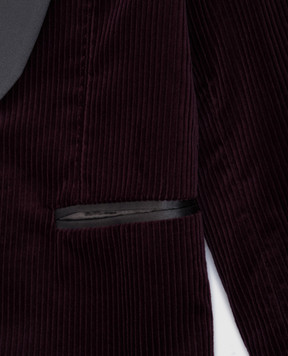 Brunello Cucinelli Children's burgundy corduroy jacket BL463GS04A