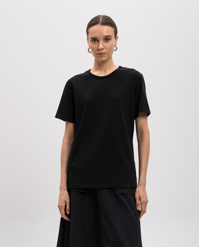Juun.j Black T-shirt with logo JW5242W015