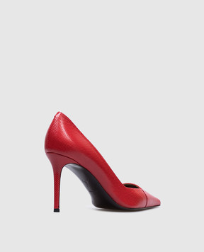 Giuseppe Zanotti Raquel red leather shoes with crystals E560003