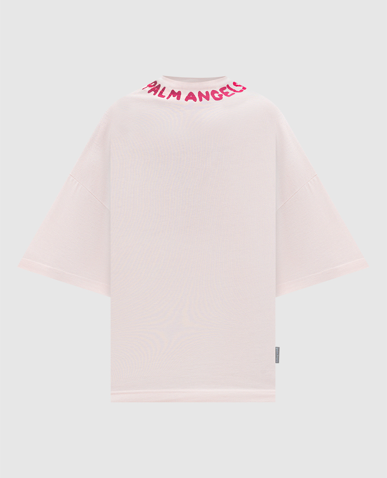 Pink t-shirt with logo print palm angels