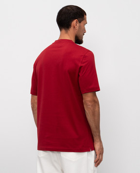 Brunello Cucinelli Red T-shirt with print M0B138495
