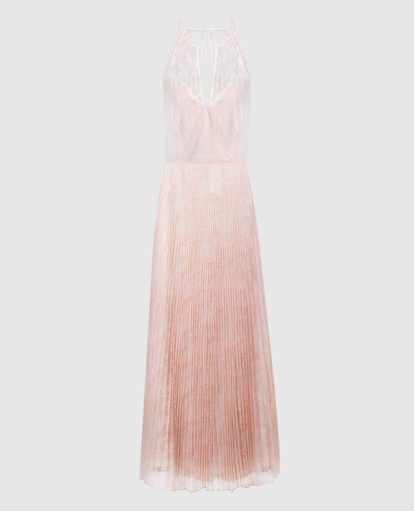 

Pink pleated lace dress Twinset