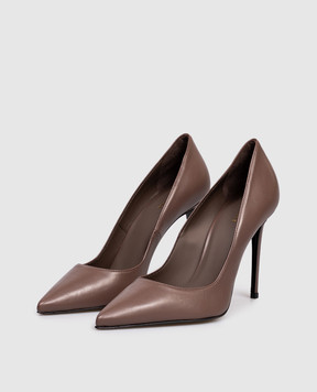 Le Silla Brown leather shoes 2101M090R1PPNEM