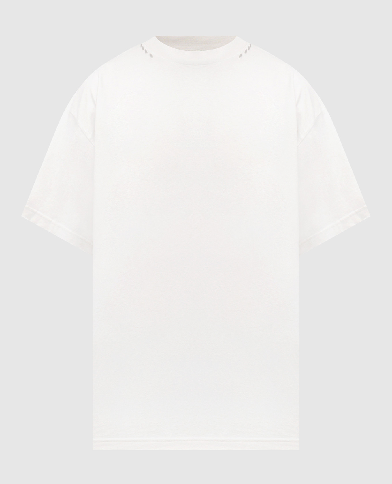 Grey T-shirt with logo print Balenciaga