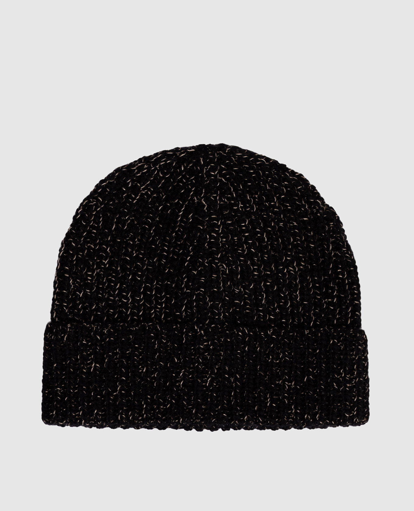 Black hat made of wool, silk and cashmere Brunello Cucinelli