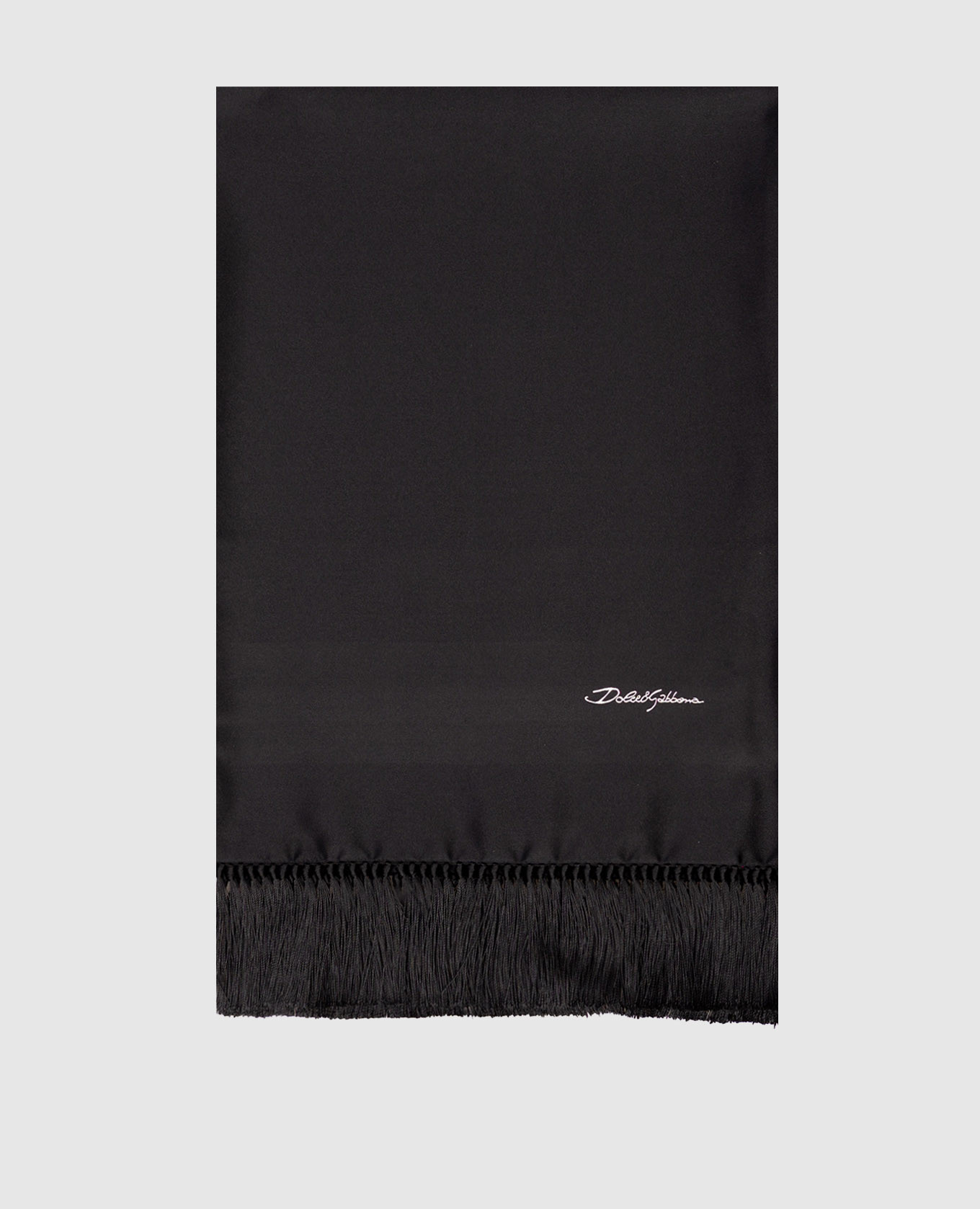 Black silk scarf Dolce&Gabbana