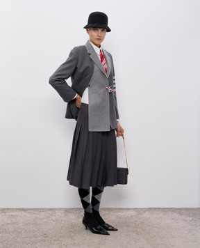 Thom Browne Gray wool and cashmere jacket FBC938CF0666
