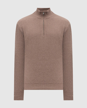 Woolrich Brown sweater with wool and cashmere CFWOKN2024MRUF5032