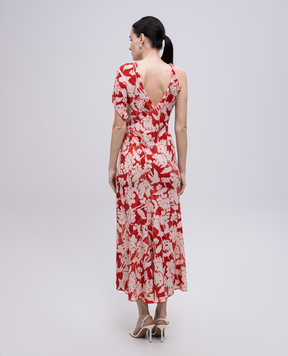 Victoria Beckham Red dress with floral print 1225WDR006362B