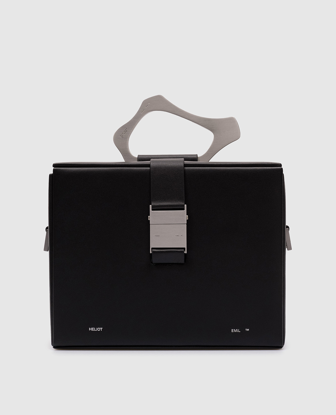 

Black Signature Heliot Emil box bag with logo Heliot Emil