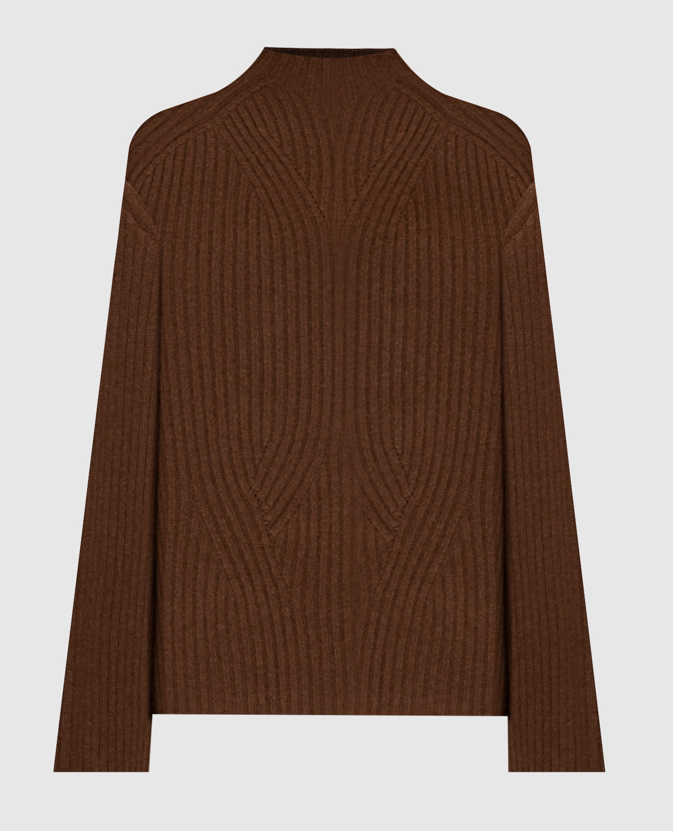 Ines brown cashmere sweater lou lou studio