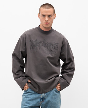 Vetements Gray long sleeve with print UCF76LS400M