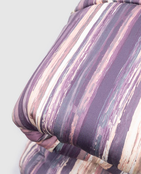 Blumarine Violet blanket in a stripe pattern H0000210006