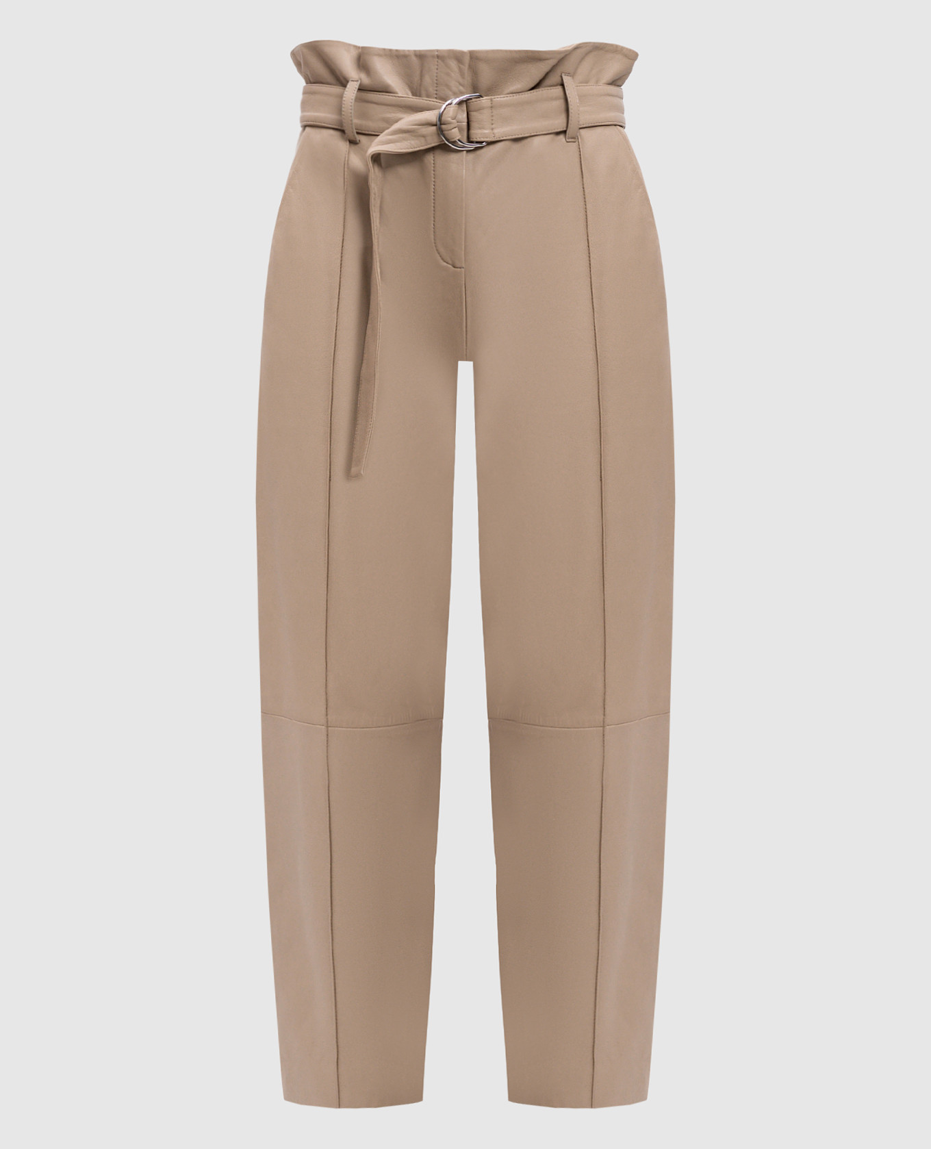 

Light beige leather trousers Yves Salomon