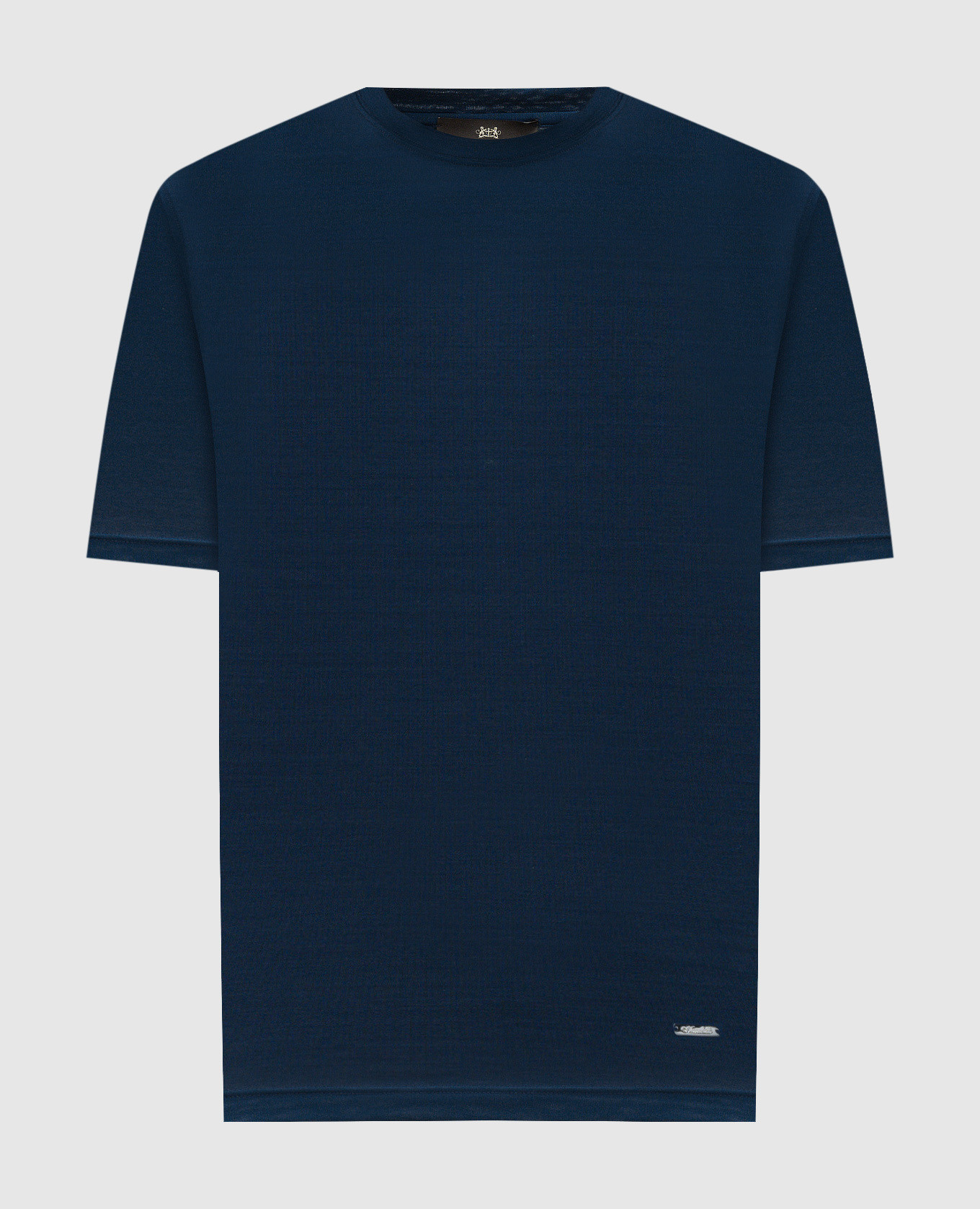 

Blue T-shirt with logo Enrico Mandelli