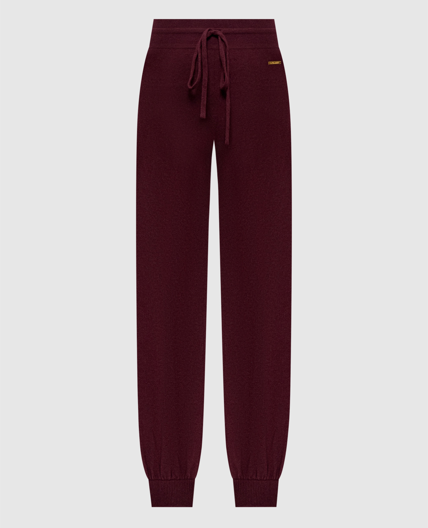 

Burgundy cashmere sweatpants Enrico Mandelli