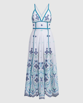 Charo Ruiz White Jodie Open Back Midi Dress 244622