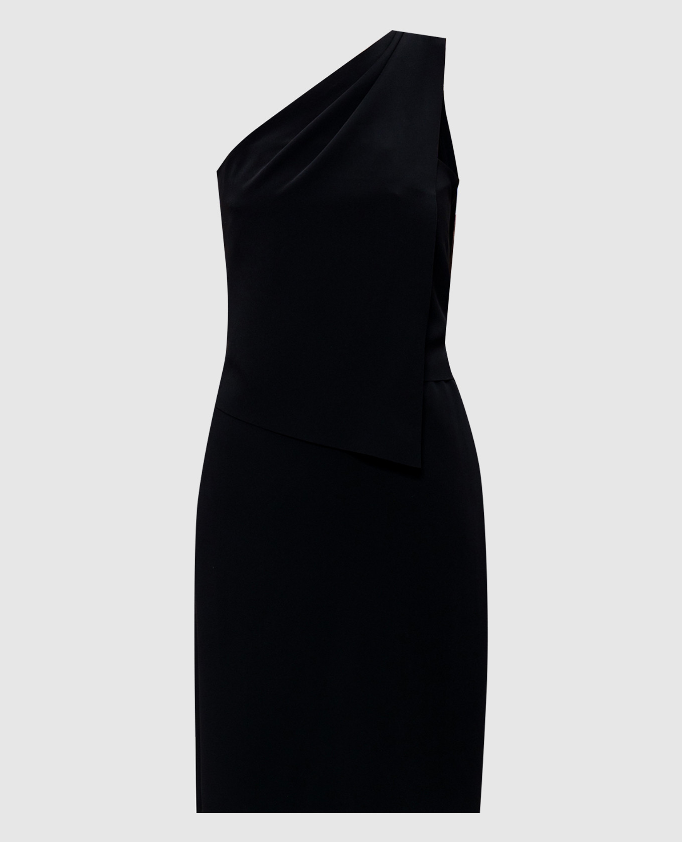 

Black asymmetric midi dress Cedric Charlier, Черный