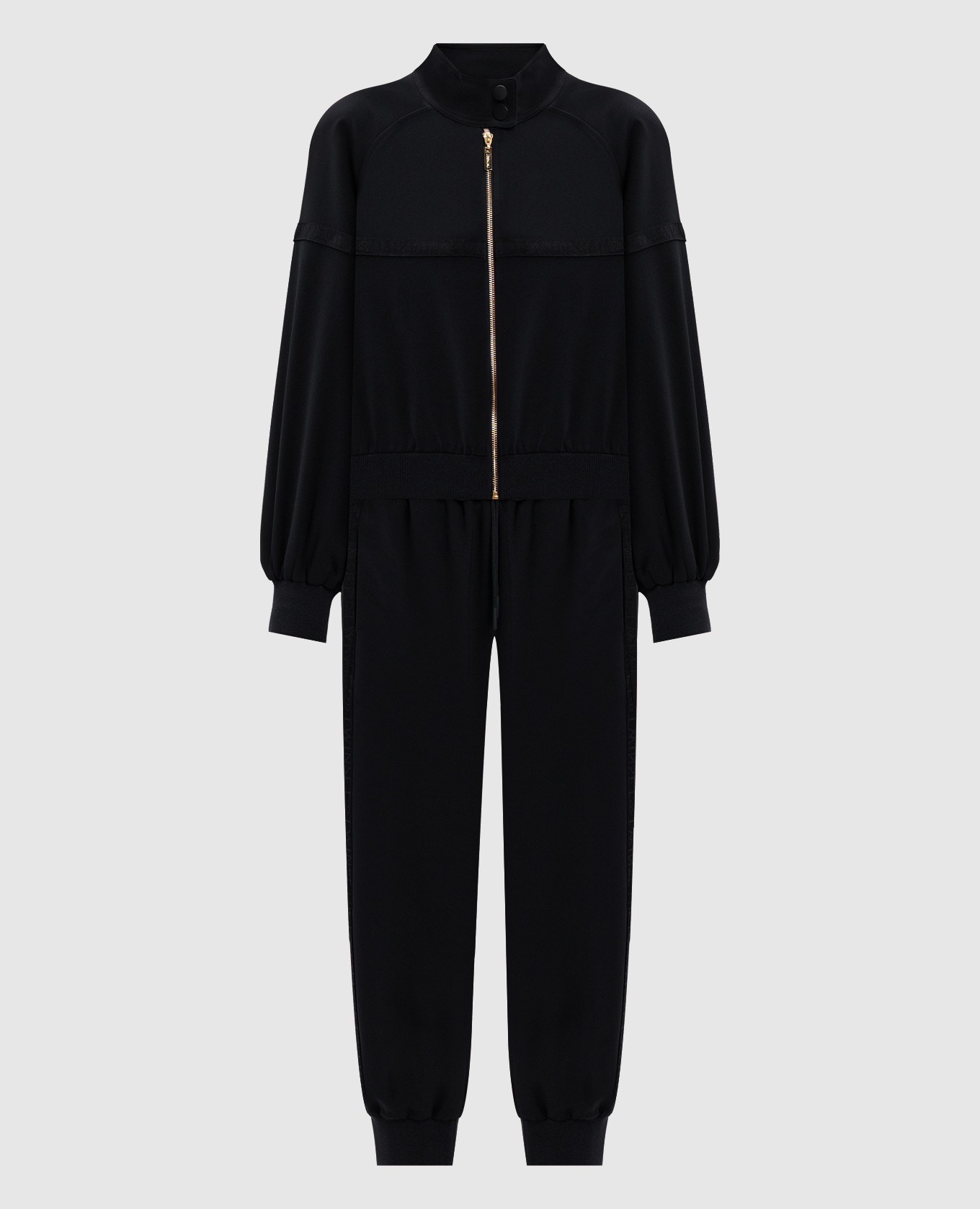 Black tracksuit with logo pattern Twinset