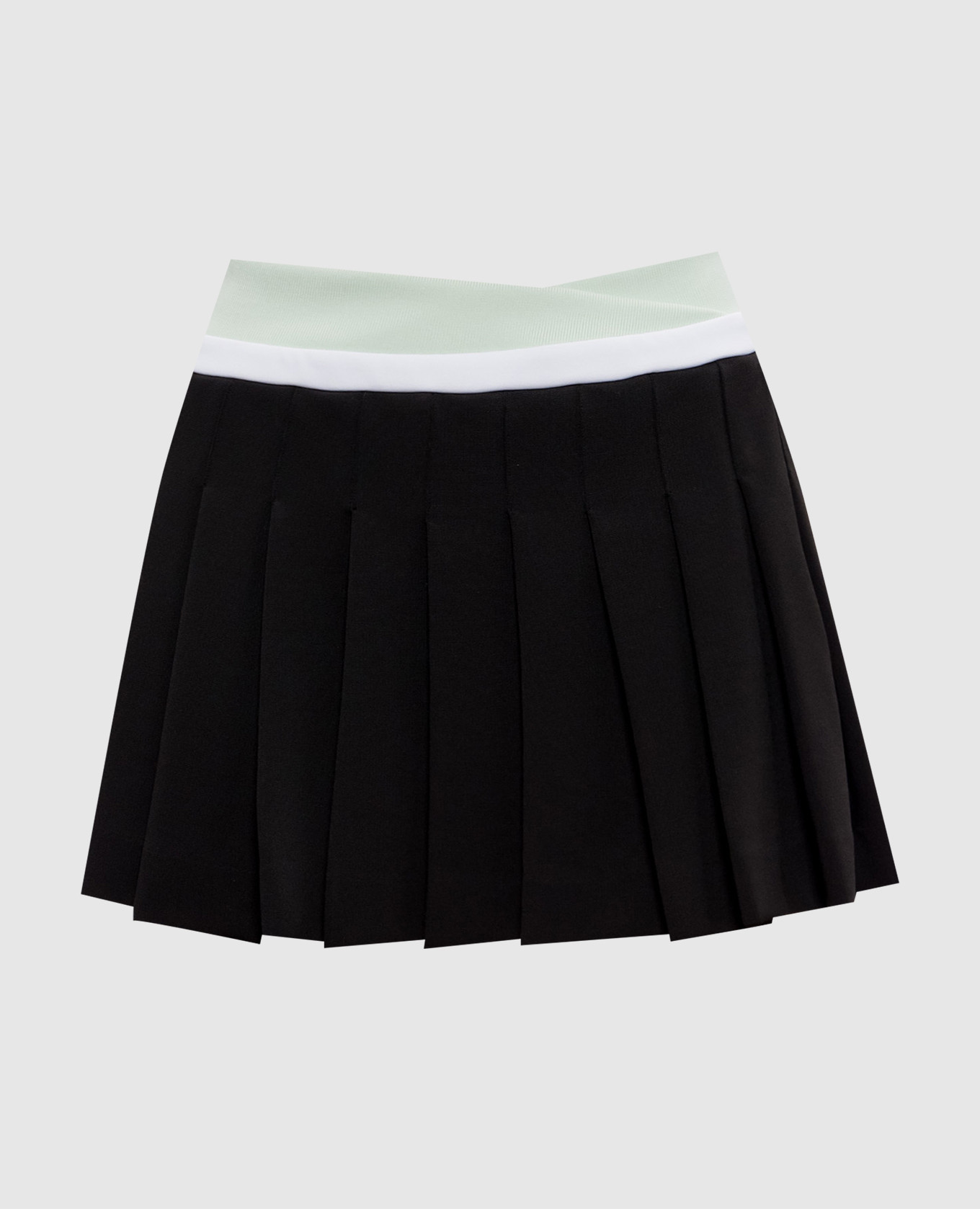 

Black pleated skirt with logo patch Casablanca