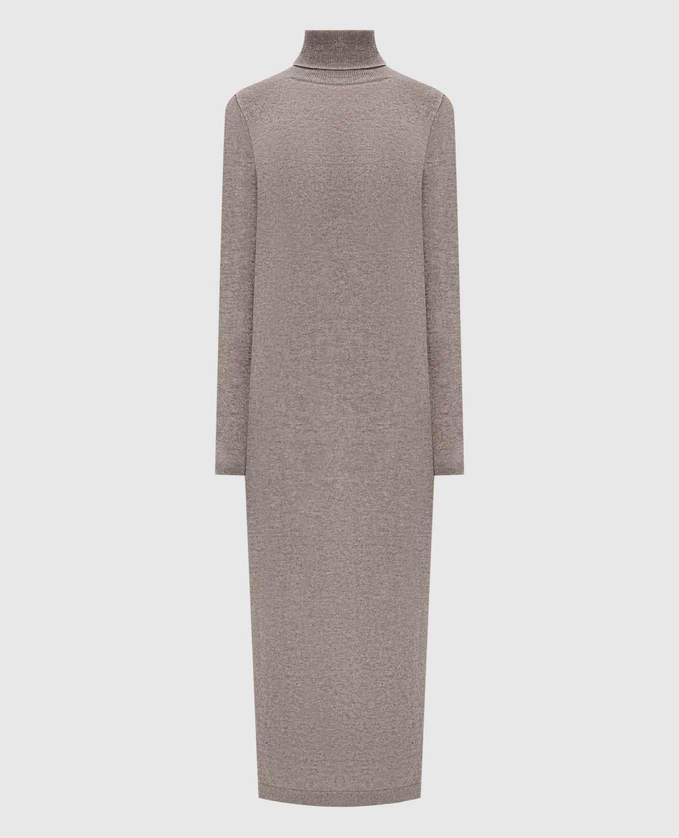 

Beige wool and cashmere midi dress Allude