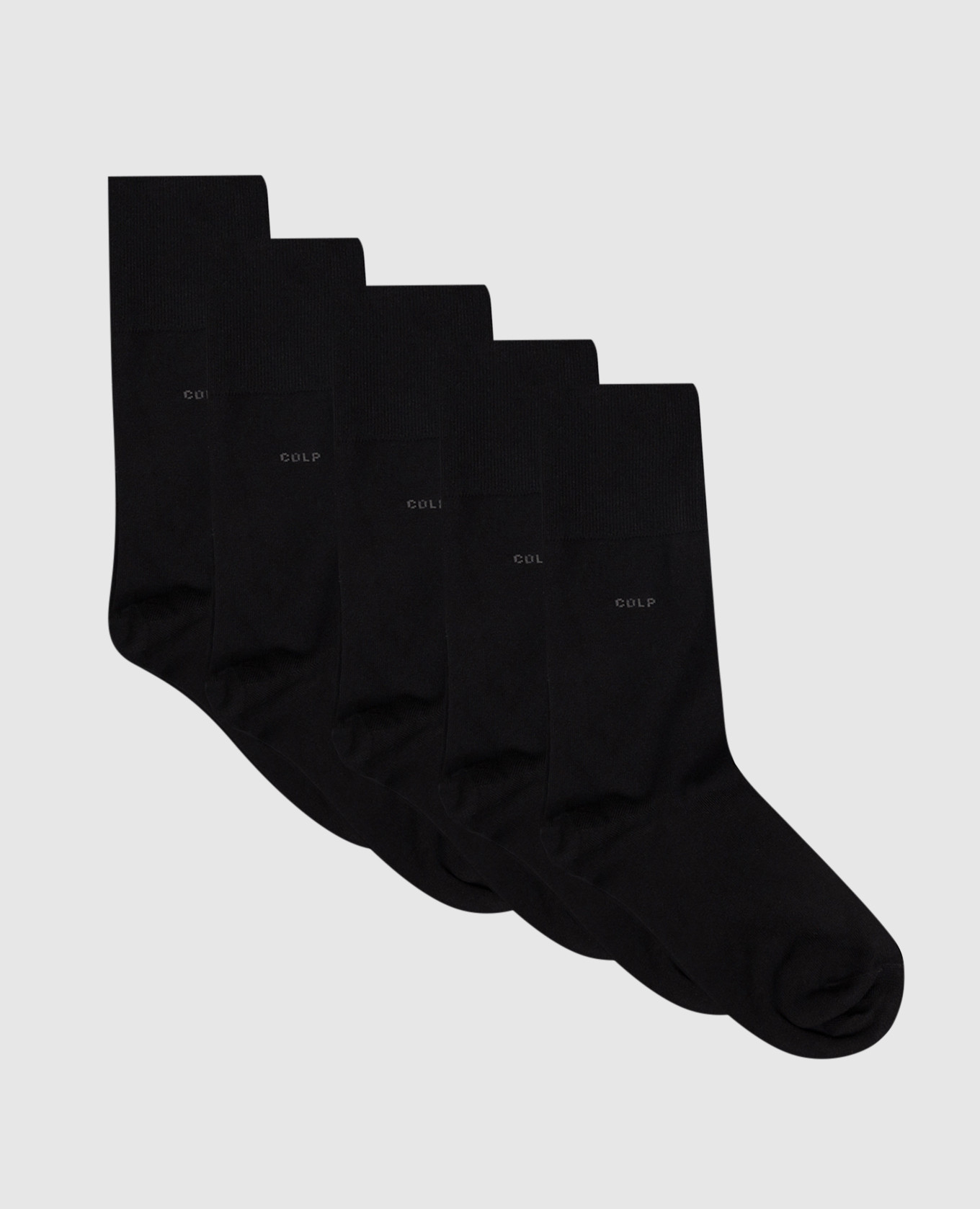 

Set of black socks with logo pattern CDLP