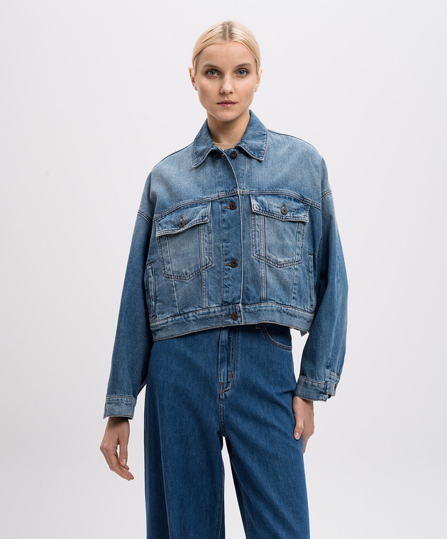 ★Weekend Max Mara★Fiumana デニムジャケット Cropped denim jacket, navy | Weekend Max Mara
