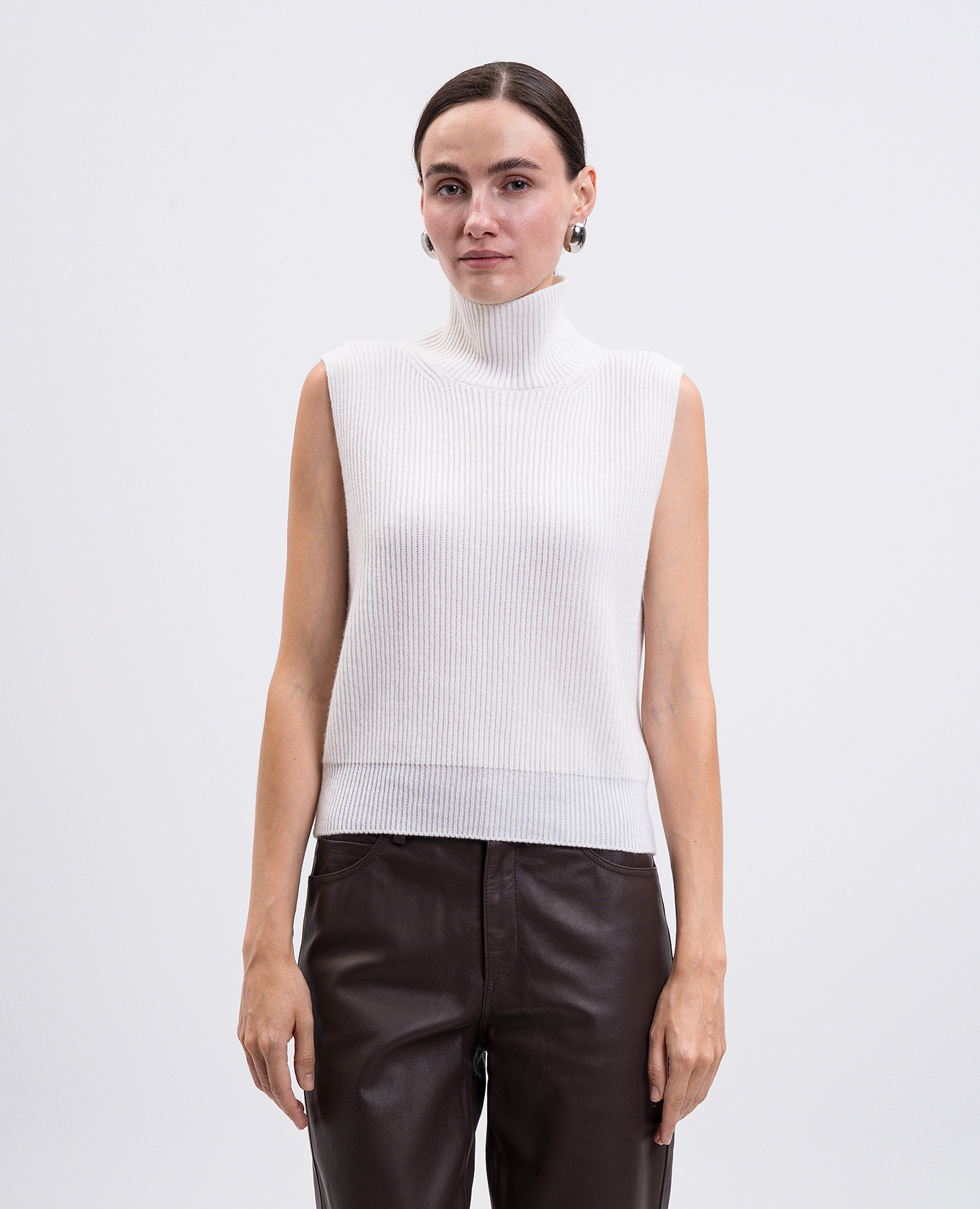 

White wool and cashmere vest Dondup