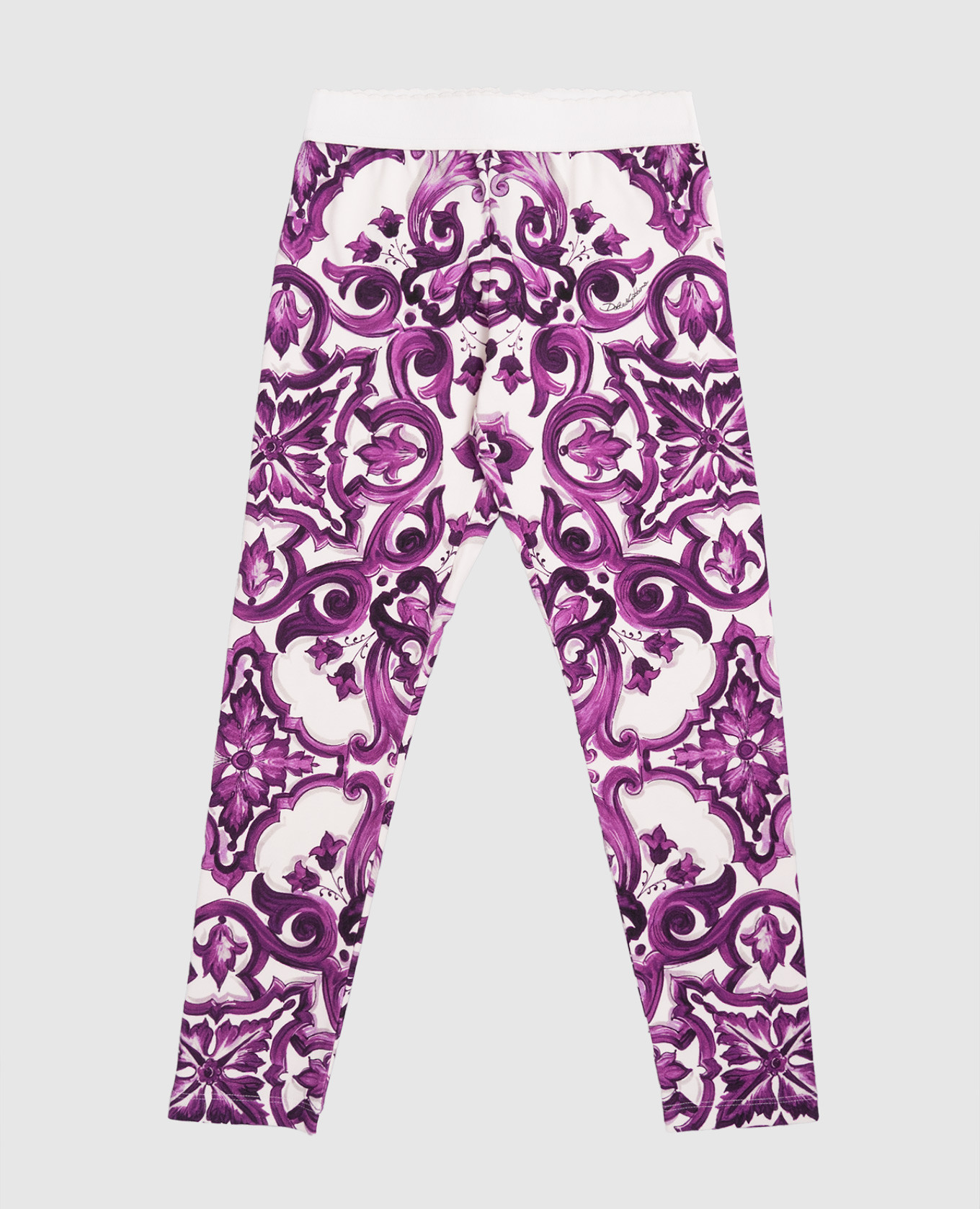 

Children's white leggings with print Dolce&Gabbana