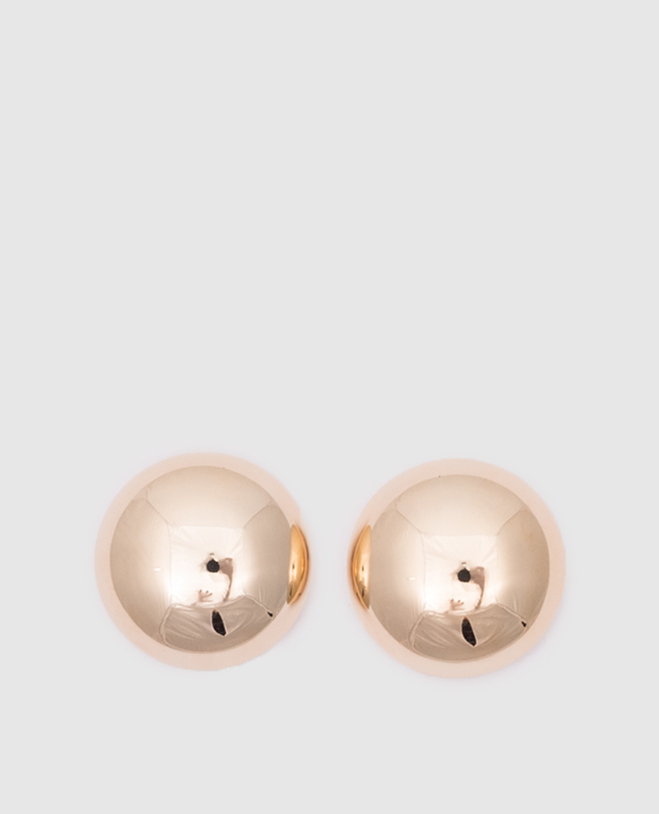 

BIG BALL golden earrings Femarjo