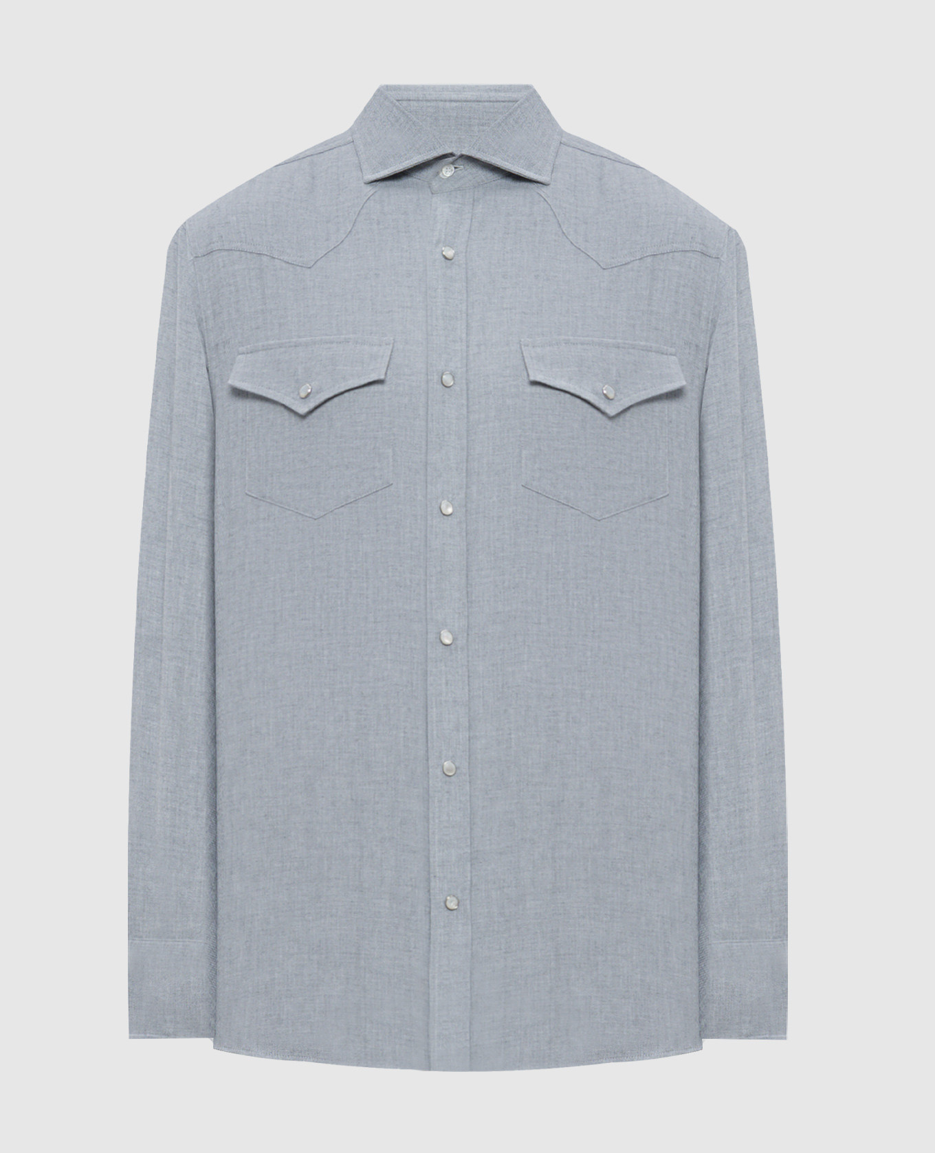 Gray shirt Brunello Cucinelli