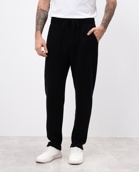 Cashmere&Whiskey Black cashmere sweatpants MU864F1307341PF
