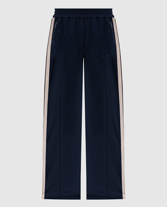 Blue sweatpants with logo