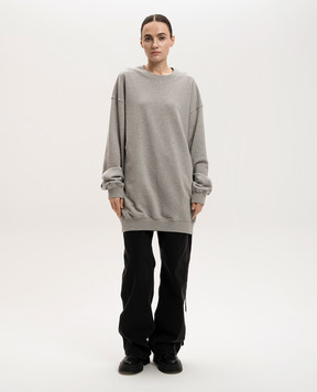 Ann Demeulemeester Sunset Bleeding grey melange sweatshirt B0012584FA186