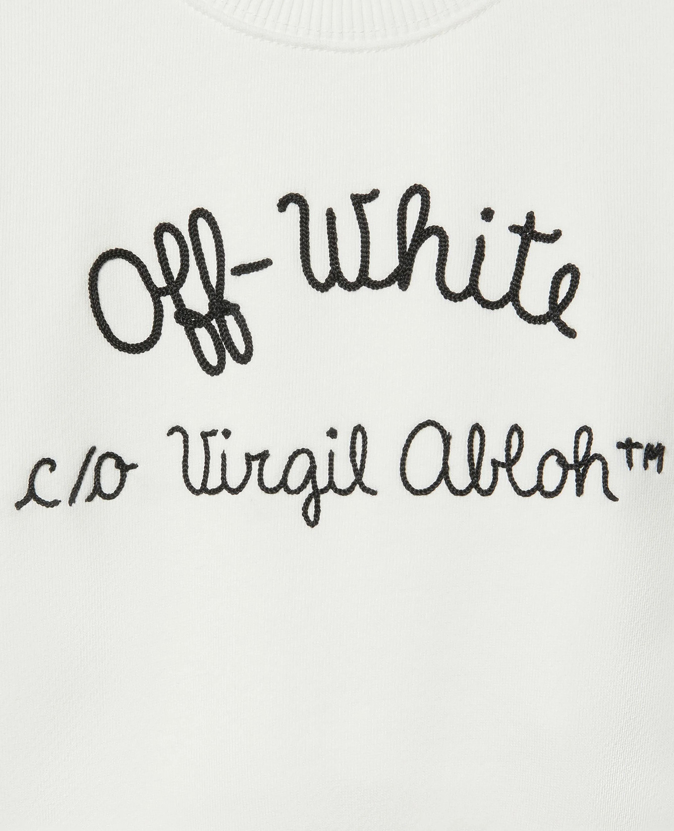 

Children's white sweatshirt with logo embroidery Off-White