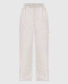 Vetements Beige sports pants with stripes UA66PA320W