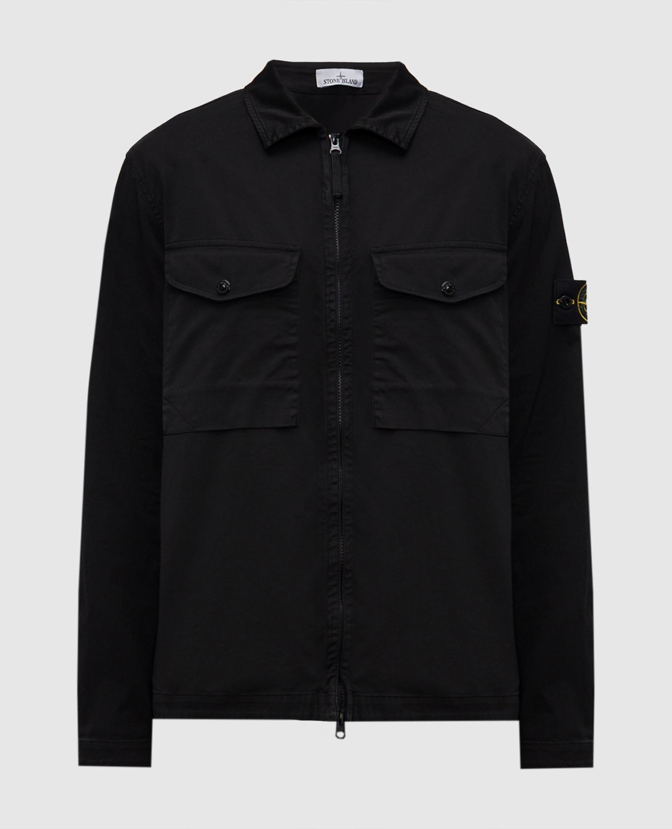 

Black shirt with logo patch Stone Island
