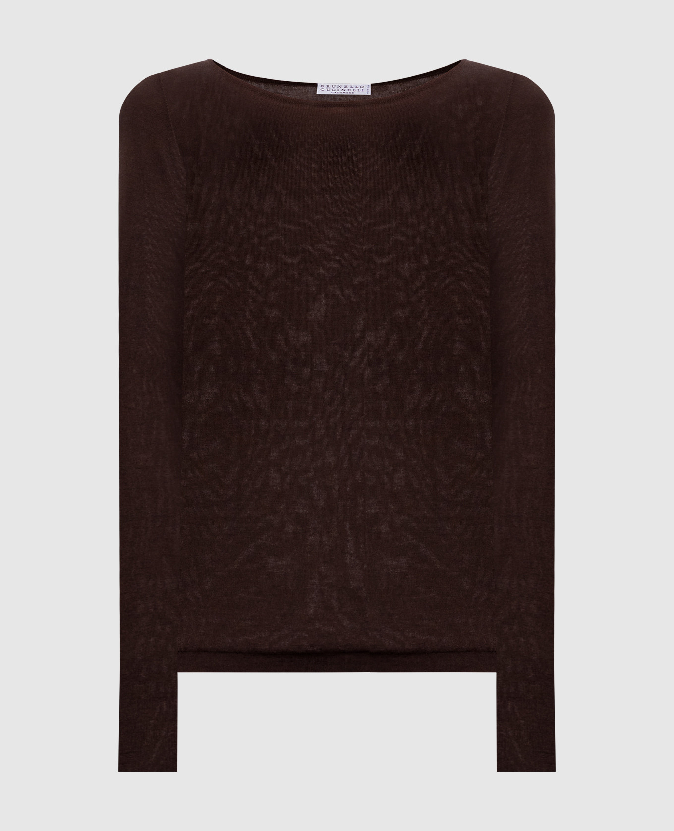 Brown cashmere and silk jumper Brunello Cucinelli