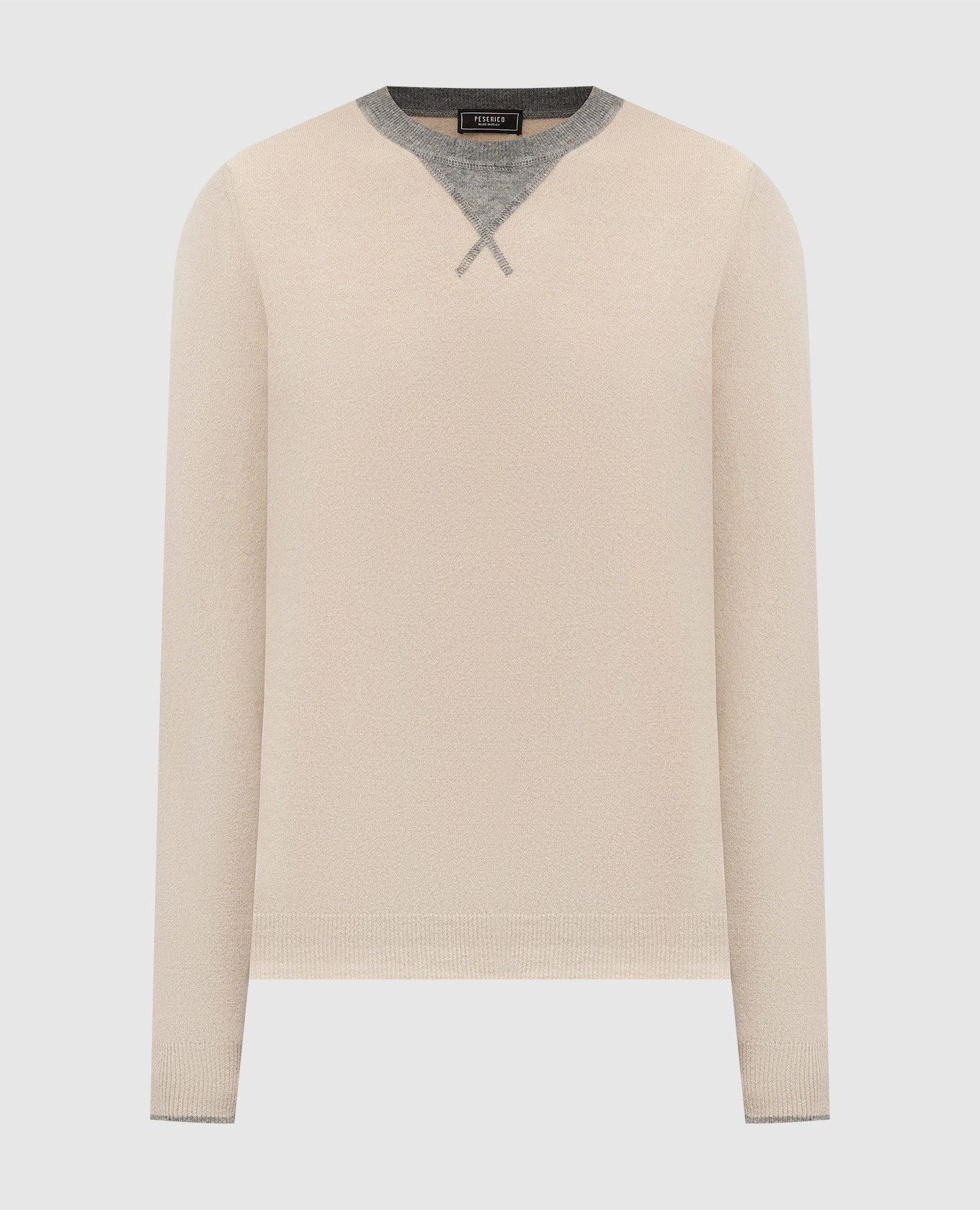 

Beige wool and cashmere jumper Peserico