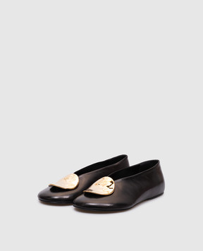 Jil Sander Black leather ballet flats J15WZ0029P4864