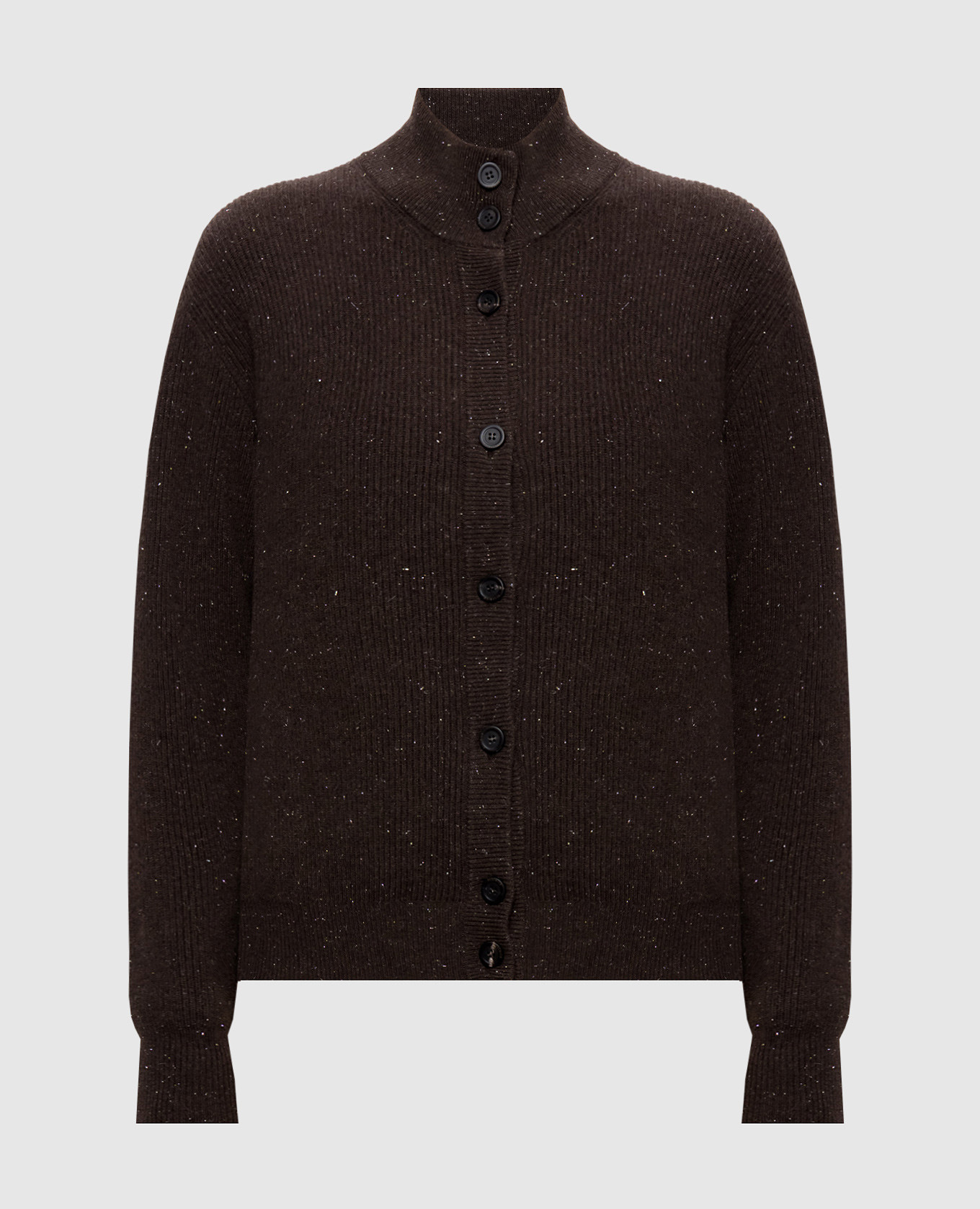 

Brown cardigan with wool, silk and cashmere Peserico