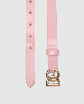 Dolce&Gabbana Children's pink patent leather belt EE0070A1471