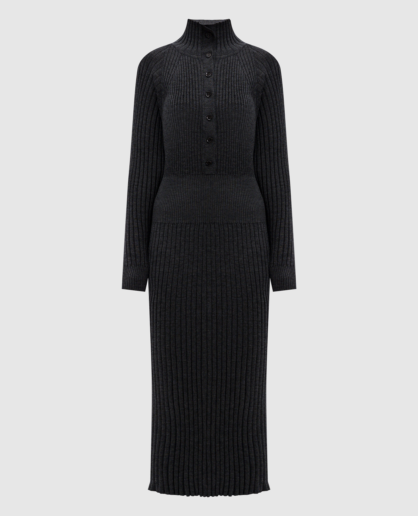 Gray Maeve wool and silk ribbed dress PROENZA SCHOULER